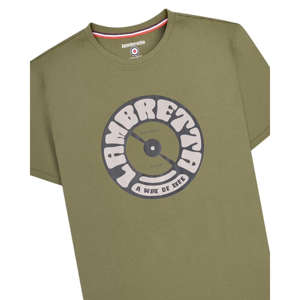 Lambretta Mens Vinyl Record T-Shirt