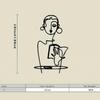 Metal Wall Art Female Silhouette Minimalist Line Art Body Positive Decor Home Office Sculpture