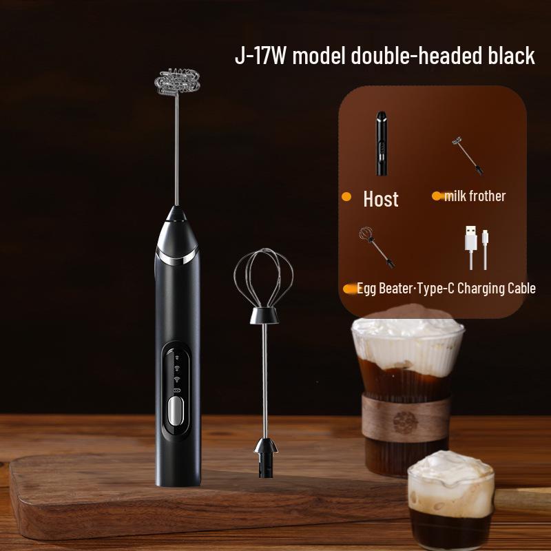 Portable Rechargeable Handheld Electric Milk Frother & Coffee Mixer