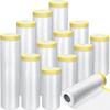 Pre-Taped Masking Film Protection PE Covering Cloth Tape for Living Room Furniture Dust-proof Spray Paint Automobile Painting