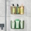 Plastic Cosmetic Storage Box Wall-mounted Space Saving Makeup Organizer Large Capacity Sundries Storage Box Bathroom