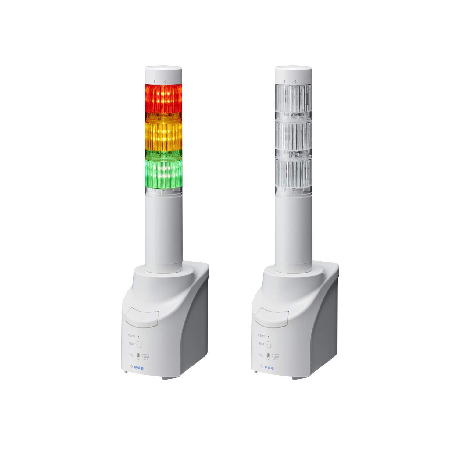 

PATLITE Network Monitoring Indicator Light Medium Red Yellow Green Adapter (Indicator Light, 40/3 Tiers) NHP-3FB2-RYG DC24V/AC AC100V~240V
