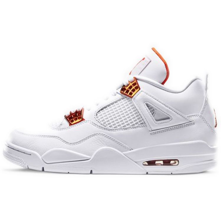 

Кроссовки унисекс Air Jordan 4 Retro Orange Metallic White Total-Orange Metallic-Silver CT8527-118