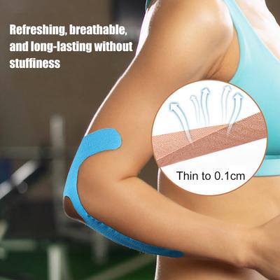 1/5/10Pc Precut Elbow Tape,Discomfort Relieve Elastic Elbow Kinesiology Tape Adhesion Muscle Support Sweatproof For Sports