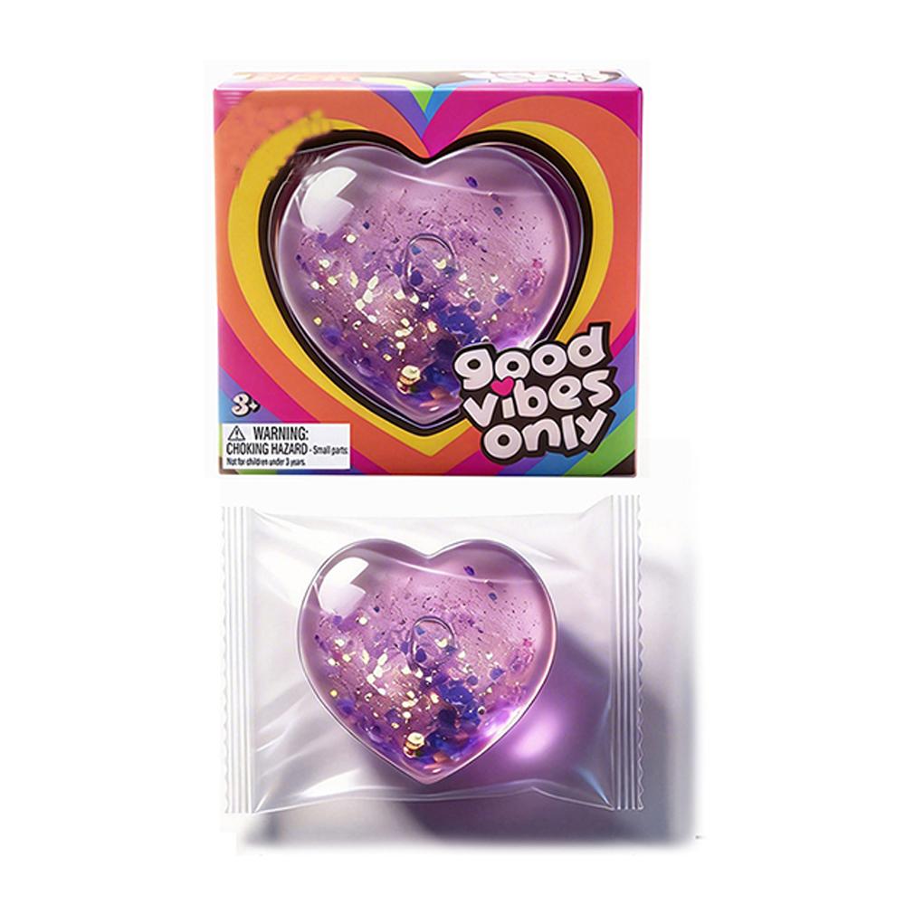 New Heart-Shaped Squeeze Fun Sensory Nice-Sicle Stress Relief Squishy Cube Anti-Anxiety Squeeze Object For Focus ADHD Population