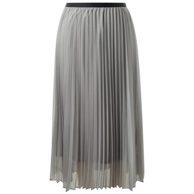 Women s High Waist Pleated Long Skirt S