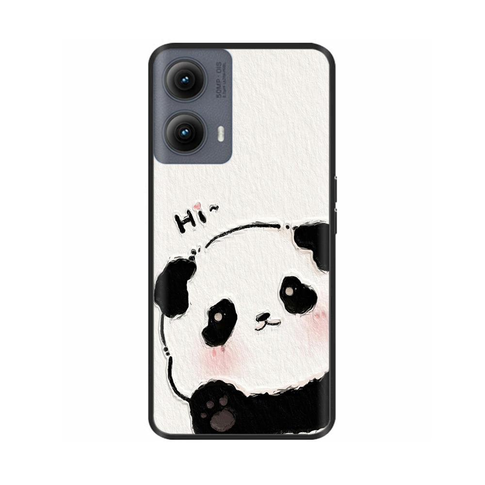 Silicone Casing For Motorola Edge 2024 Case Lovely Cartoon Soft TPU Black Cover For Moto Edge 2024 6.6" Shockproof Fundas Capa