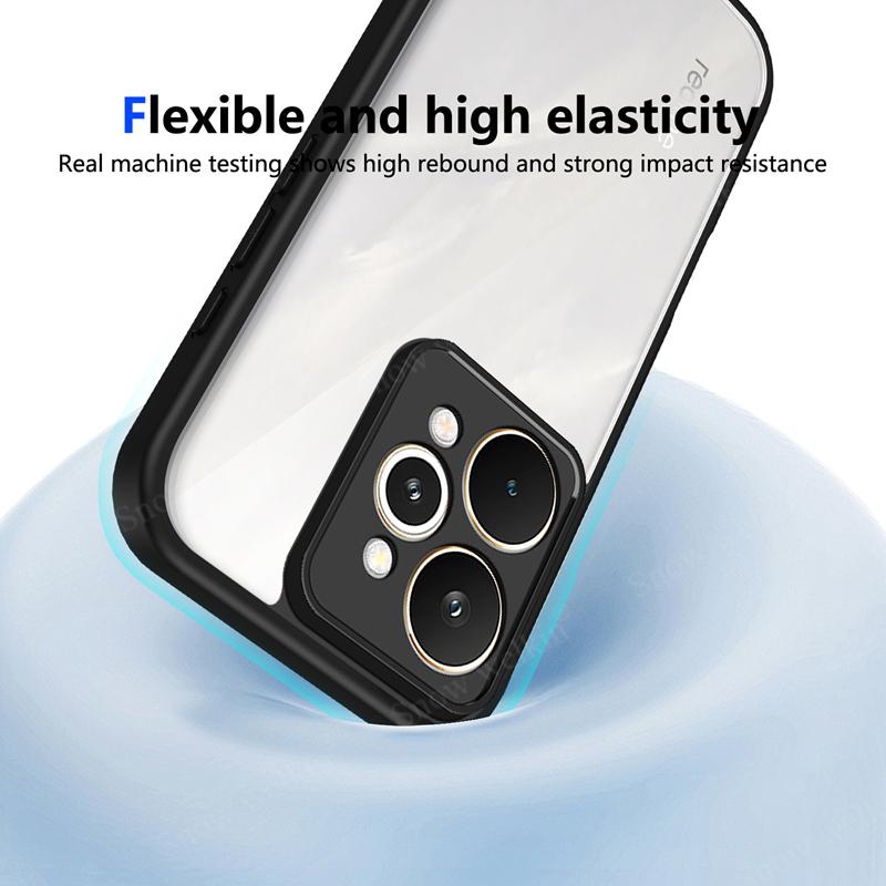 Transparent Silicone Case For Realme 15 Realme15 Pro 15Pro 15T 15X Realme15T PC Back TPU Bumper Shockproof Phone Cases Cover
