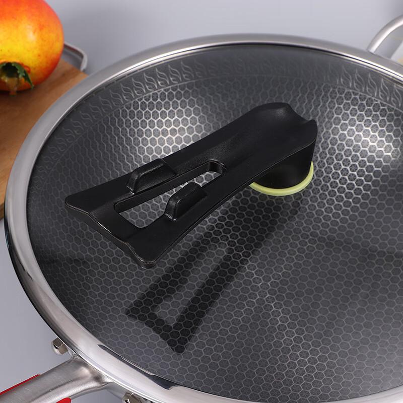 ZISIZ 304 Stainless Steel Honeycomb Non-stick Wok