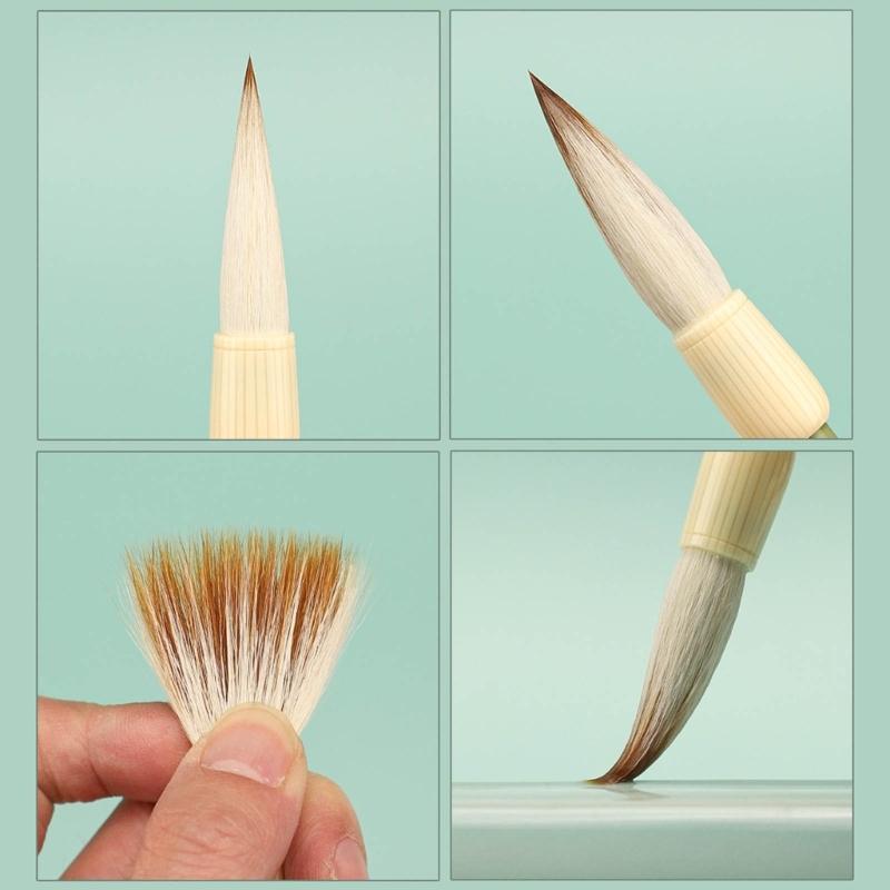 3x/Set Japanese Sumi Drawing Brushes Chinese Calligraphy Brush Set 3 Size Maobi Painting Writing Brushes for Students
