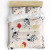 Nordic Zebra Animal White Duvet Cover with Pillow Case Custom 3pcs Bedding Set Quilt Cover Double Bed Home Textile