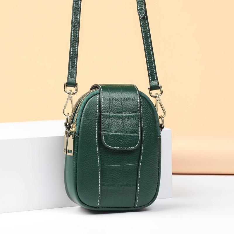 Mobile phone bag women's autumn and winter new trendy leather mini small bag versatile vertical key messenger bag