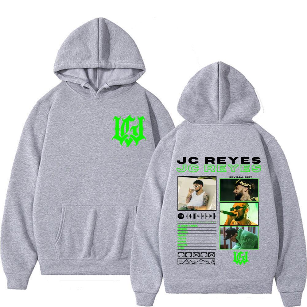 Rapper Jc Reyes Album Tour 2025 Double Sided Graphic Classic Hoodie Tops Men's Retro Hip Hop Punk Hoodies Man Casual Sweatshirts