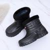 High-Top Waterproof Winter Boots with Thickened Insulation and Non-Slip Sole