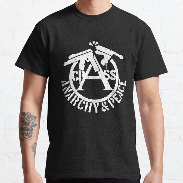 Vintage Anarchy Anarchist T-Shirts Men Crew Neck 100% Cotton T Shirt Short Sleeve Anarchy Symbol Clothing Plus Size 4XL 5XL 5XL