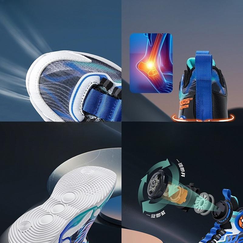 Luxury Boy Sneaker 2025 New Fashion Outdoor Kids Basketball Shoes Soft Sole School Children Sports Shoes for Boy 4 To 12 Years