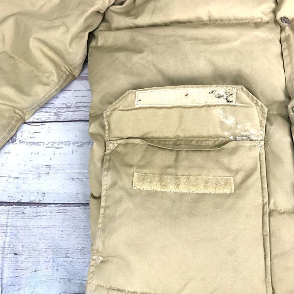 USED/1970s-80s USA Made Vintage THE NORTH FACE Brown Tag TALON Zip Down Jacket Men's M Brown Beige