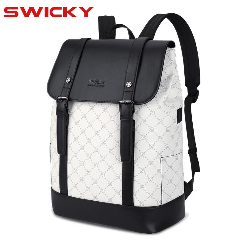 SWICKY Casual Leather Backpack 88176