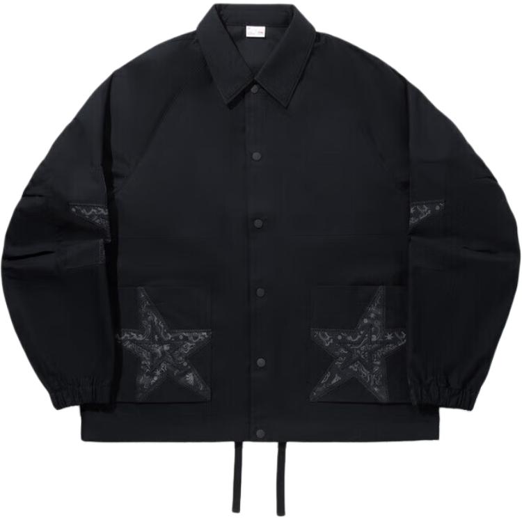 Li Ning Shirts Men s Black Lapel Moderate AFDVH13-2 S
