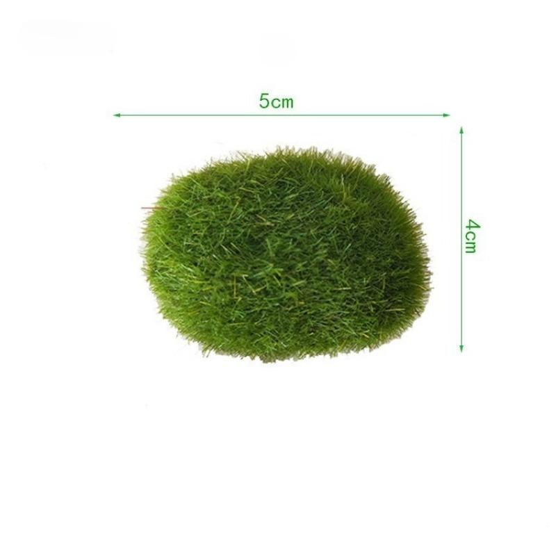 5Pcs Simulated Moss Stone, a realistic moss-covered stone, used as a prop for photography, landscaping decoration, miniature landscape arrangement