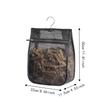 Large Capacity Mesh Clothespin Bag Zipper Closure Clothespin Hanging Bag  for Home