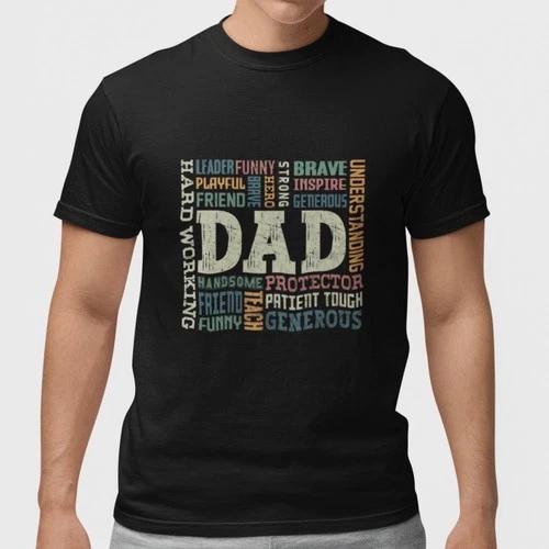 Dad Definition T Shirt Funny Father Gift Hard Working Protector Graphic Tee S