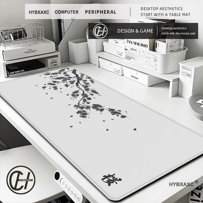 Japan Cherry Blossom Mouse Pad Gray Laptops Gaming Deskmat Sakura Mousepad Anime Office Carpet Gamer Keyboard Computer Desks