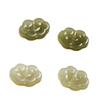 Qinghai Hetian Jade Ruyi Cloud Pendant Necklace for Babies