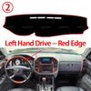 Dashboardhoes voor Mitsubishi Pajero Shogun Montero V60 V73 V77 1999-2006 Antislipmat Zonnescherm Kussen Antislip Accessoires