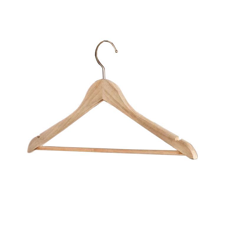 Cypress Wood Clothes Hanger for Women Wide Shoulder Suit Wooden Coat Hook Adult Pants Rack Home Use Original Wood Color