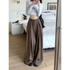 Kumikumi Autumn High Waist Black Loose Suit Pants