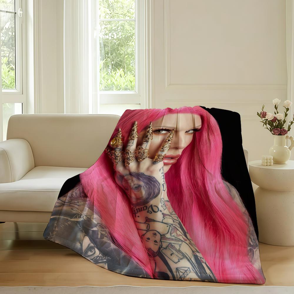 American internet celebrity J-Jeffree S-star Blanket For Sofa Office Bed Plane Travel Sleep Read Relax Camping Soft And Warm