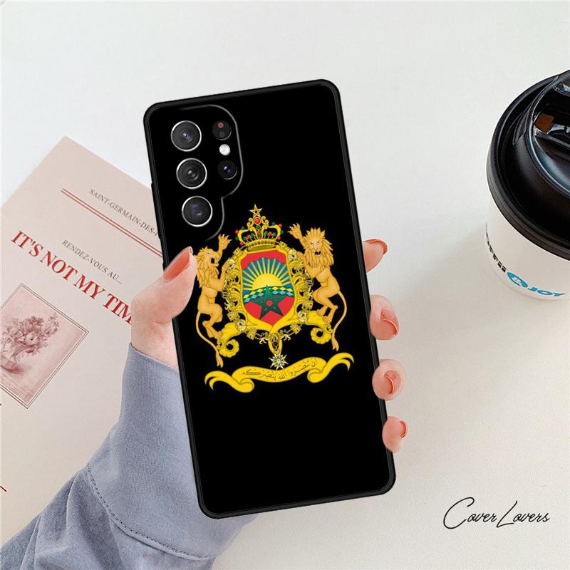 Morocco Flag Moroccan Unique phone case For Samsung Galaxy S24 S25 S23 S22 Ultra Note 10 20 Plus S20 S21 FE Cover