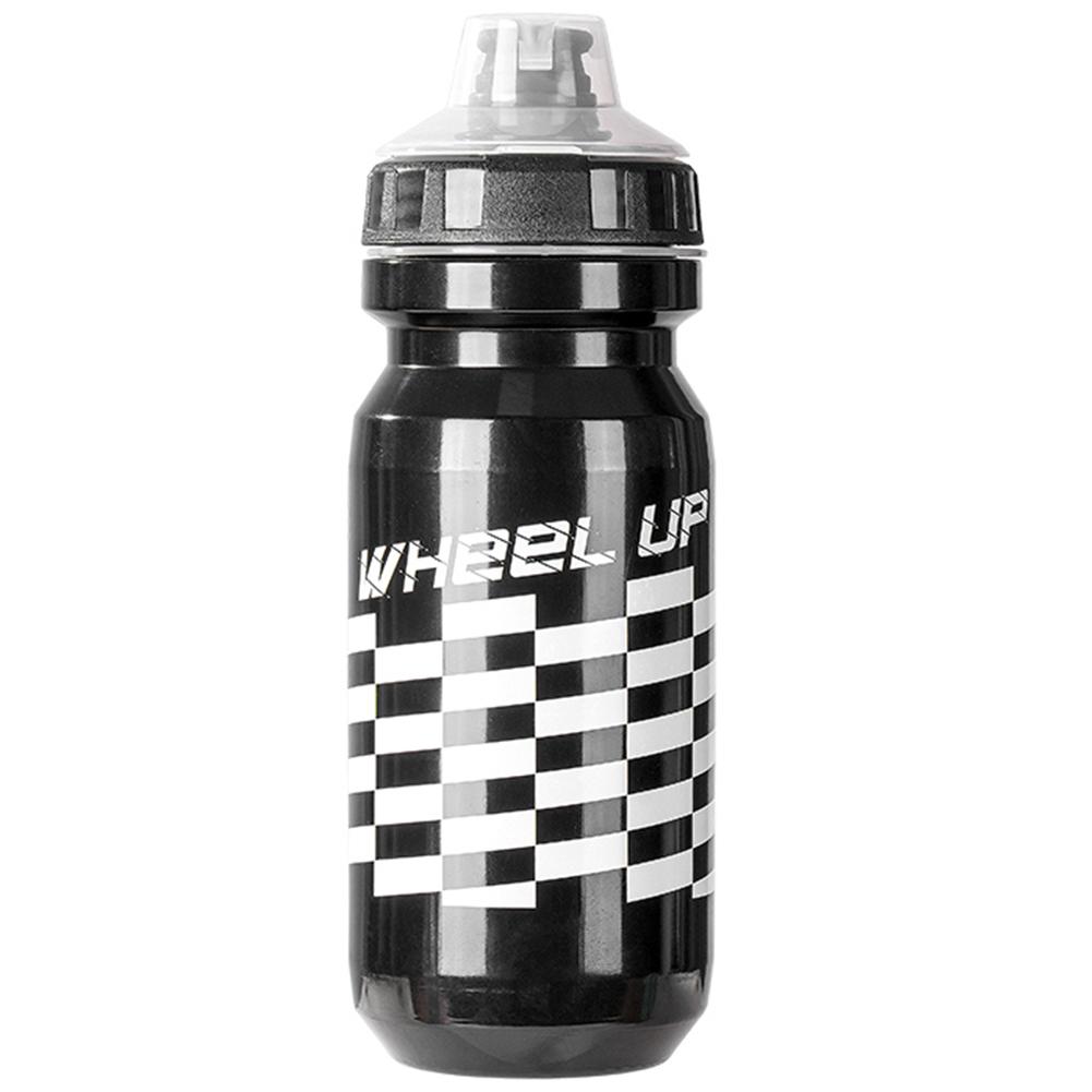 

620 мл Велосипедная бутылка для воды с пылезащитной крышкой Легкая питьевая бутылка Многоразовая велосипедная бутылка для сжатия для бега на открытом воздухе, альпинизма 620ML чёрный