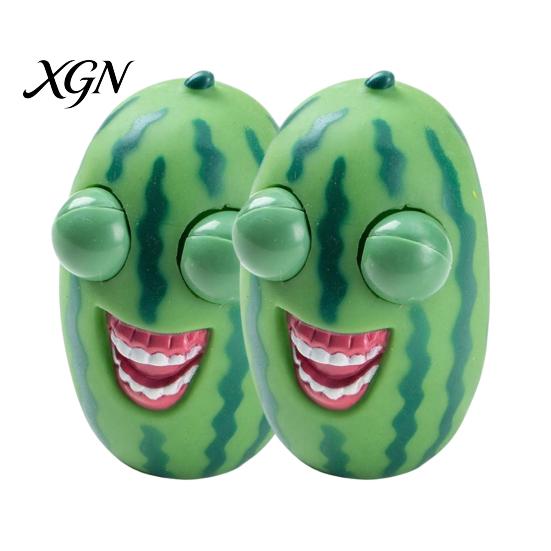 Eye Popping Watermelon Toy 1/2/3Pcs Squeeze Anxiety Stress Relief Pinch Classroom Fidget Sensory Soft Ball Cartoon