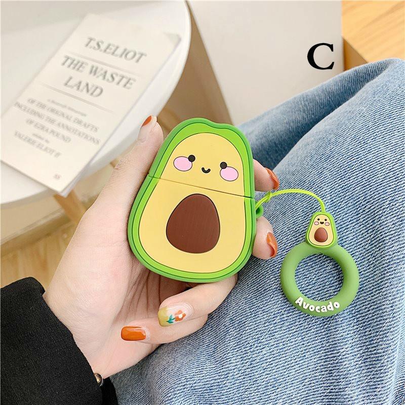 Cute Cartoon Silicone Bluetooth Wireless Earphone Case for Apple AirPods Protective Cover