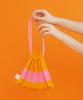 Pleatsmama Handle Bubble Bag Orange