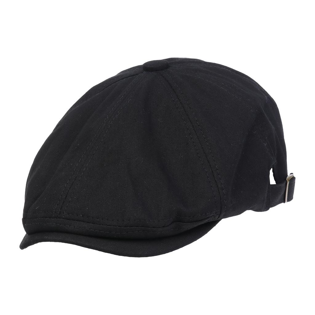Men Women Vintage Solid Flat Cap 65% Cotton Newsboy Ivy Hat Adjustable Beret Painter Cap Retro British Forward Cap