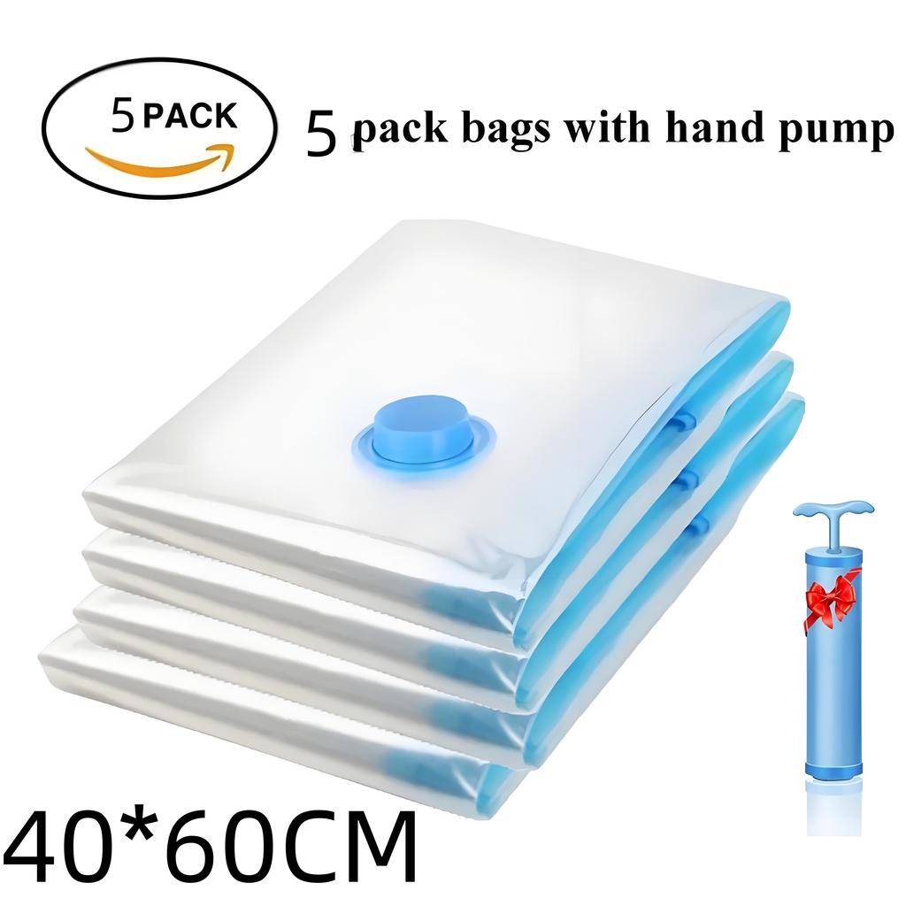 Vacuum Storage Bags, Vacuum Sealing Bags Clothes Organizer, Compression Pack Bag Fit Clothing Bedding - Travel Vacuum Bags