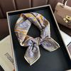 Personalized Cashew Flower Printing Silk Blended Square Scarf Women's Exquisite Totem Temperament Elegant and Versatile Fashion Headscarf