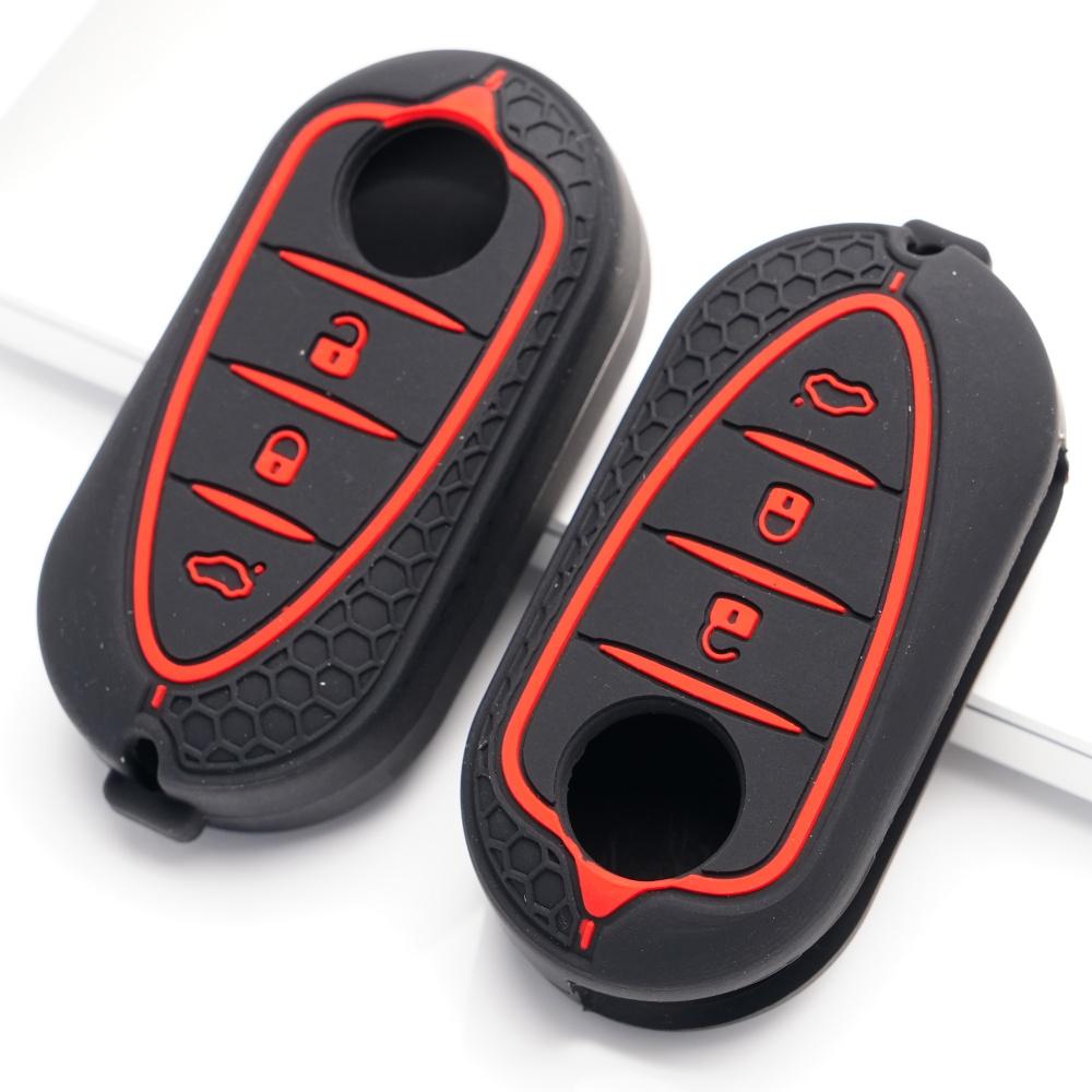 Key Fob Cover for Alfa Romeo Giulietta 4C Mito 159 GTO Anti-Scratch Guard Shockproof Protection Soft Grip Texture Responsive Button Touch