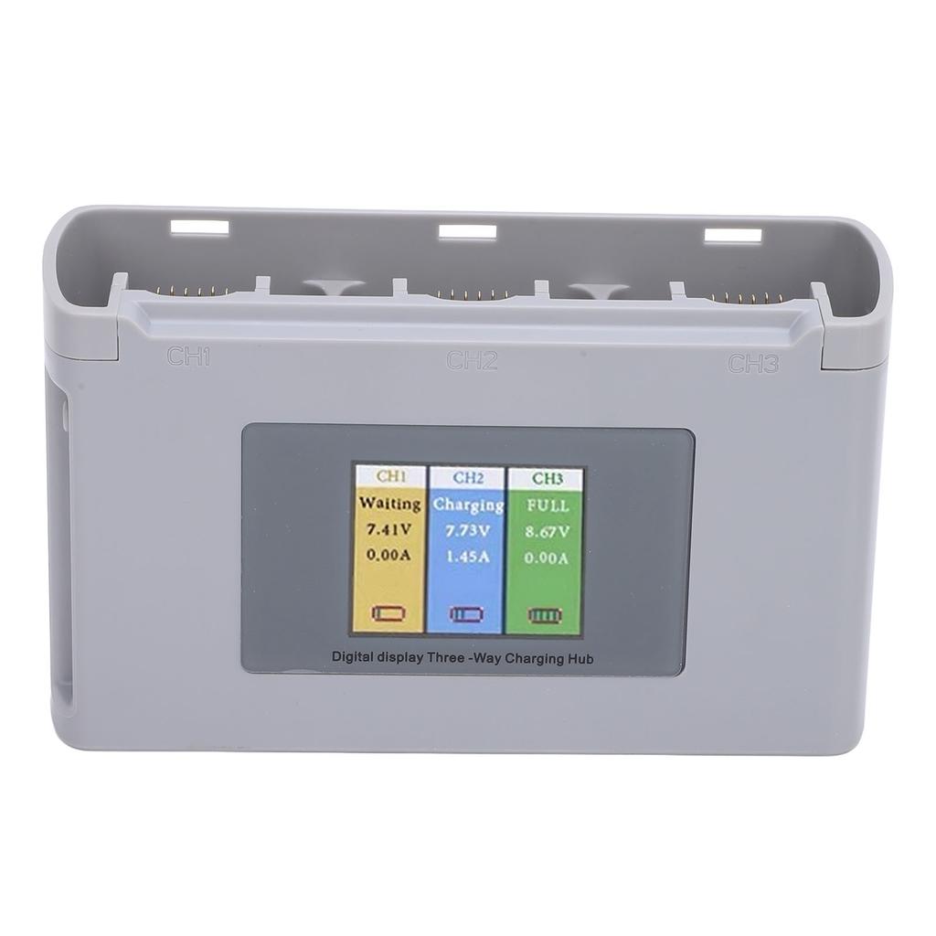 Drone 3 Battery Charger Hub ABS Shockproof USB Drone Battery Charging Station with Digital Display