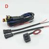 1set Motorcycles LED Spotlight Switch Fog Light Wiring Harness Relay Wire with Flash Wireless Controller Switch Universal