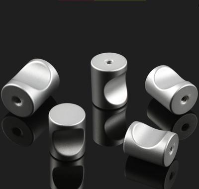 5Pcs Round Aluminum Alloy Door Knobs Cabinet Handles Drawer Kitchen Bathroom Furniture Hardware Accessories