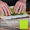 Silicone Sushi Rolling Mat with Bamboo Pattern Non-Stick Reusable Sushi Maker for Rolls Rice Balls Essential Kitchen Tool for Homemade Sushi