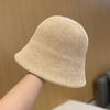 Bucket hat bucket hat big head circumference autumn and winter hat women's new basin hat