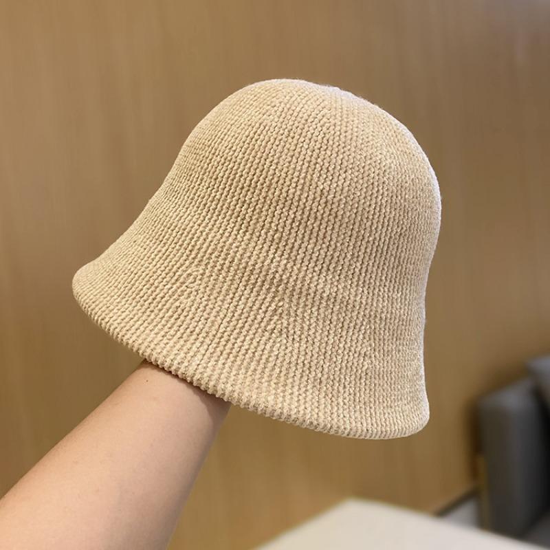 Bucket hat bucket hat big head circumference autumn and winter hat women's new basin hat