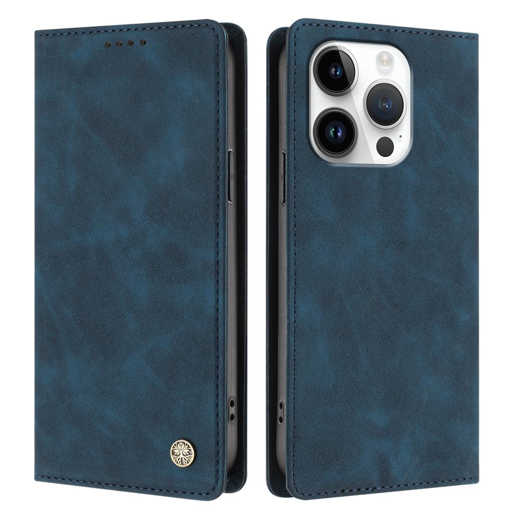 For iPhone 16 Pro HX Case RFID Blocking Wallet Stand Leather Flip Phone Cover