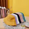 Spring and Autumn New Trendy Retro Letter Corduroy Bucket Hat for Men and Women Outdoor Wear Casual Sunshade Basin Hat