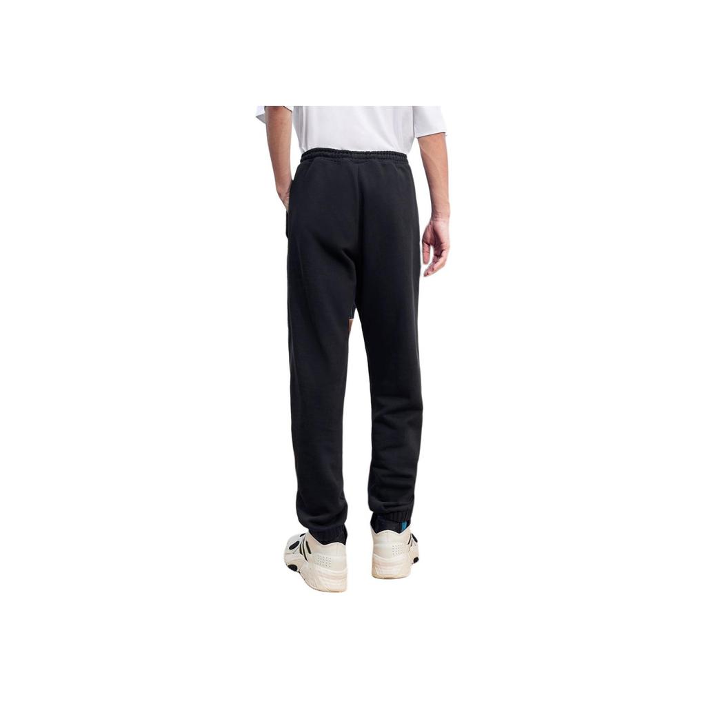 Adidas Originals Running Training Lace-Up Casual Knit Pants Men Bottoms Black GN2334